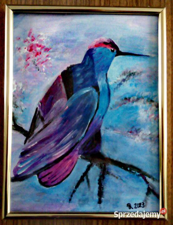 Obrazek akrylowy w ramce Koliberek