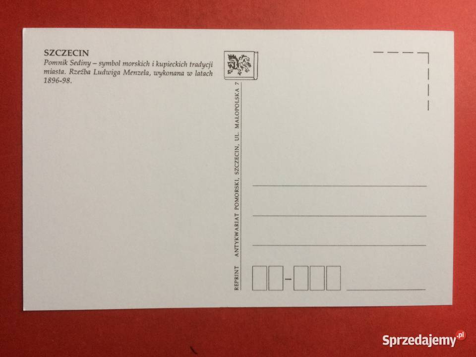 829 Reprint Pomnik Sediny Szczecin