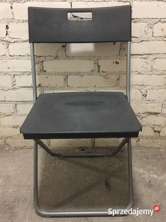 KRZESŁO Składane IKEA GUNDE Czarne 00217797 45cm sprzedam