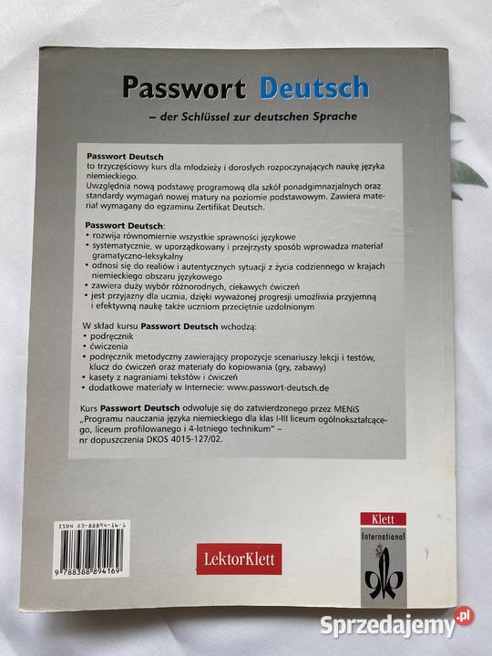 Passwort deutsch 1podrecznik i cwiczenia niemiecki lubelskie Lublin