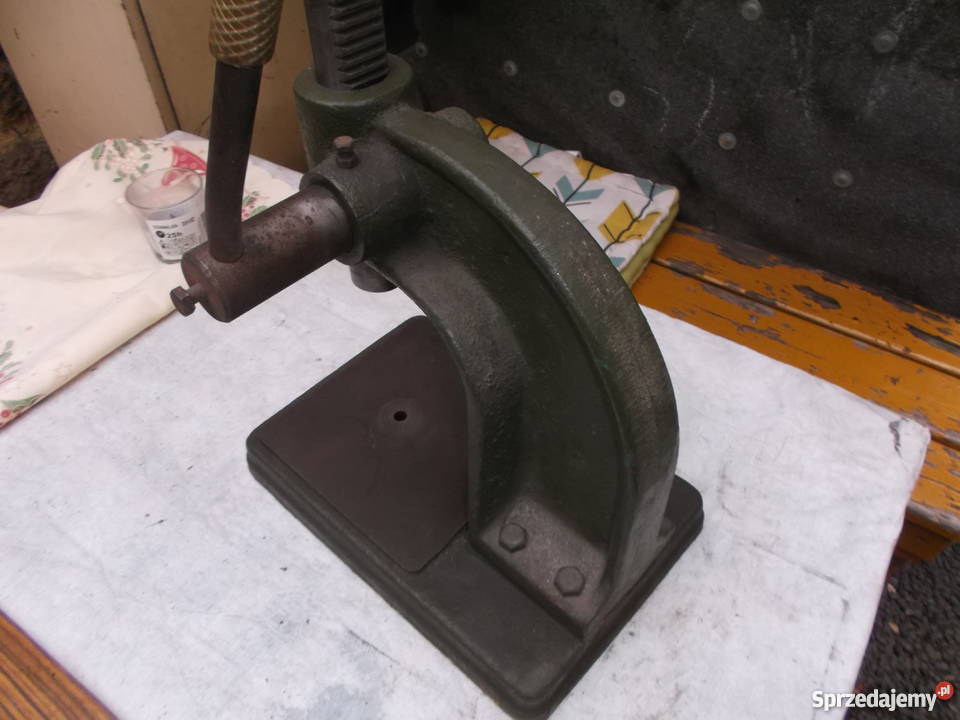 ZABYTKOWA PRASA PRASKA DO WYCISKANIA sygnowana