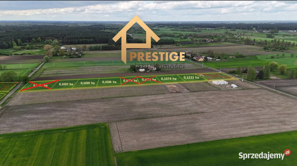 Działki budowlane w Białej Panieńskiej gmRychwał Sprzedaż Biała Panieńska