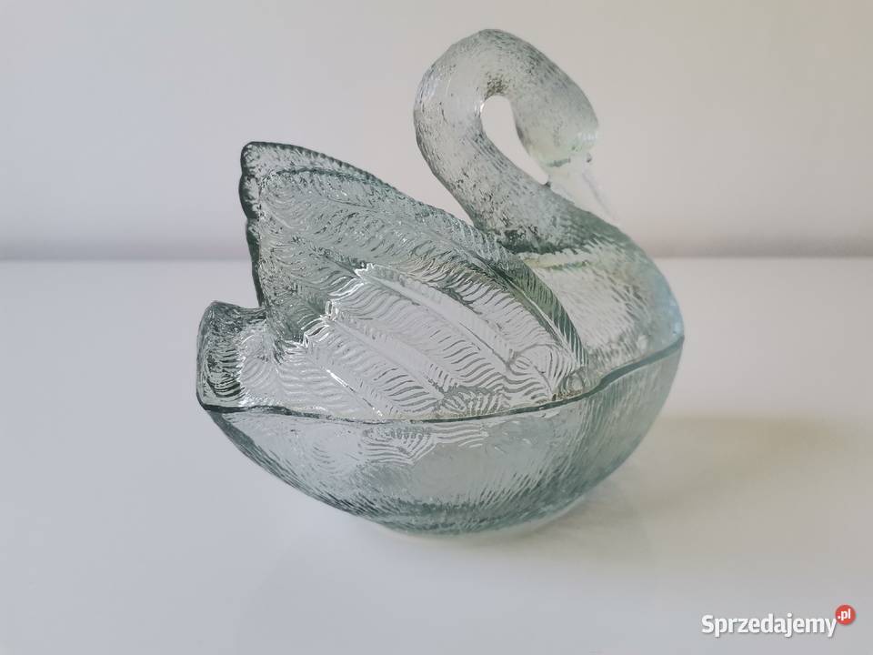 Stary błękitny Łabędź bomboniera HSG Ząbkowice Porcelana i szkło Katowice sprzedam