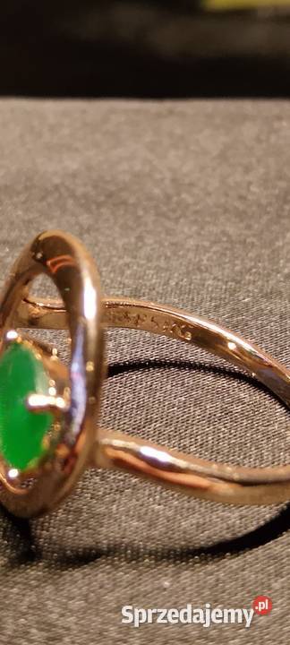 Pierścionek 585RG pozłacany Bielawa