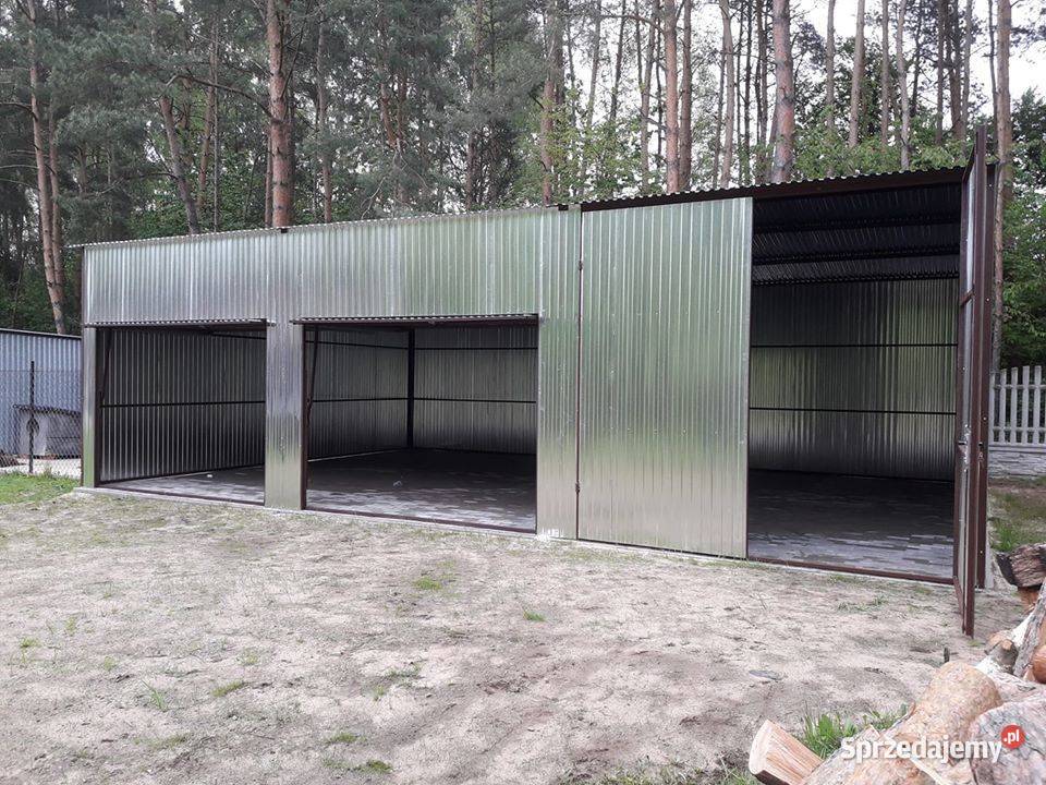 Garaż Blaszany Otwarty Wiata na Maszyny Magazyn 90m2 sprzedam