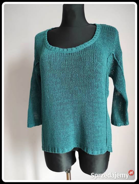 Chris line sweter szmaragdowy oversize 38 M Wkładane przez głowę  Płock