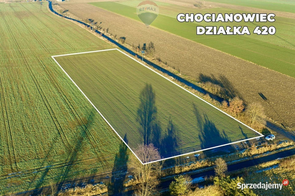 Działka rolna w Chocianowcu pow 8600m 0m Chocianowiec