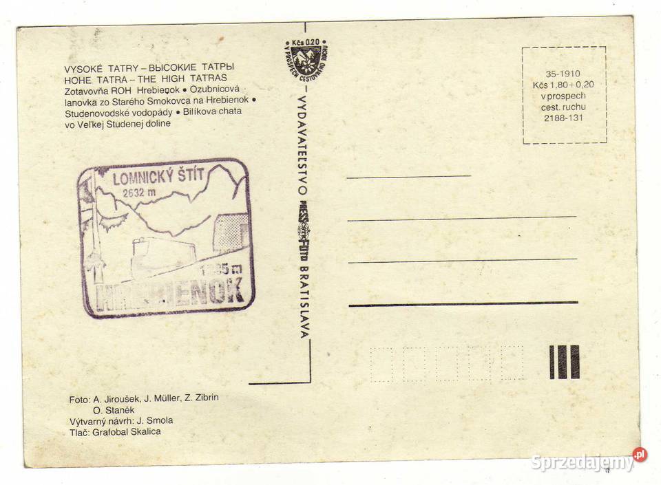 ŁOMNICA WYSOKIE TATRY SŁOWACJA Krynki