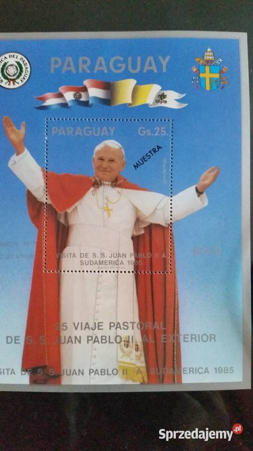 Znaczki Papież Jan Paweł II Benedykt XVI i inne