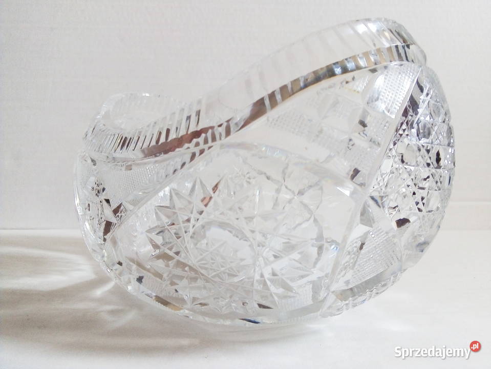 kryształowa żardiniera gondola vintage PRL Częstochowa sprzedam