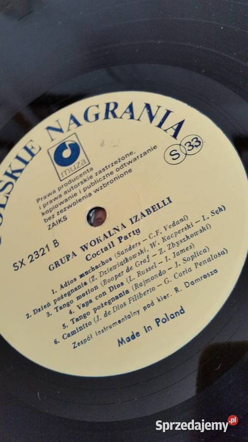 Grupa Wokalna Izabelli Coctail Party 1987 Płyty i kasety lubelskie Puławy