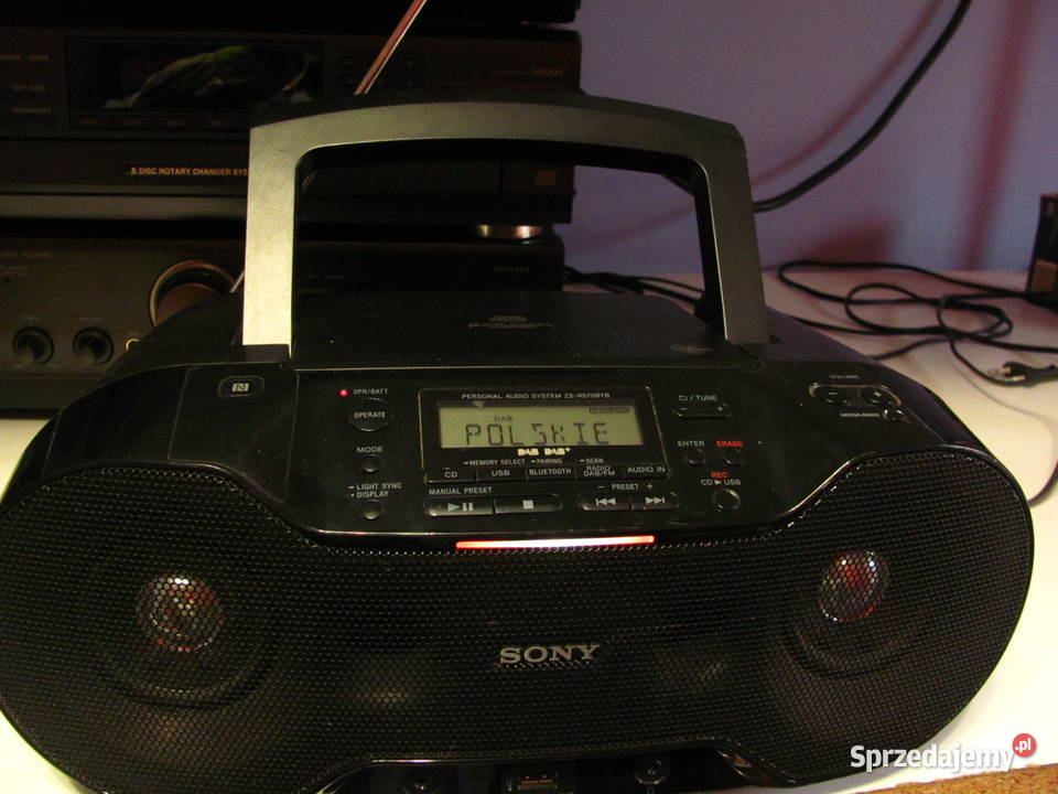 Radioodtwarzacz Sony ZSRS70BTB CDMP3audio INUSB Radioodtwarzacze Elektronika łódzkie Łódź