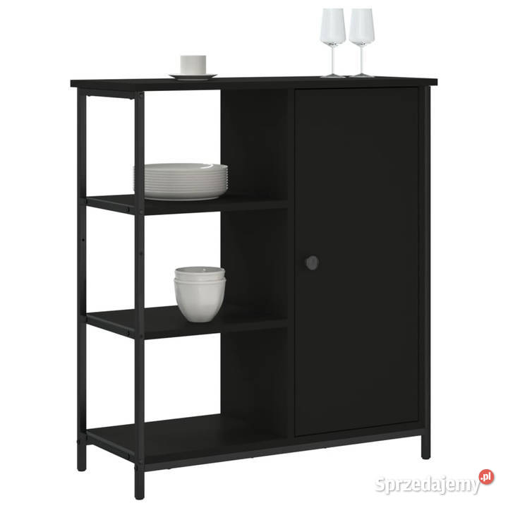 Szafka czarna 70x30x80 materiał drewnopochodny