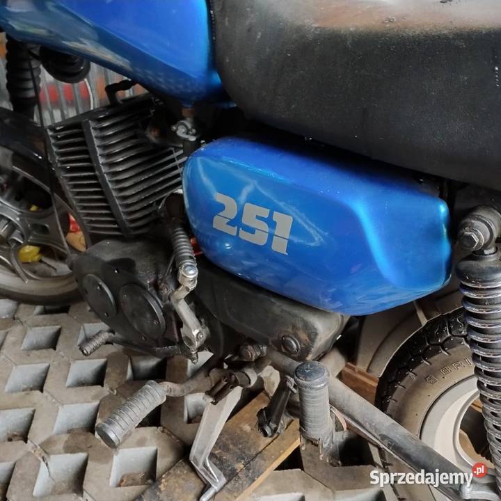 MZ ETZ 251 Ścigacz PRL warmińsko-mazurskie Olsztyn