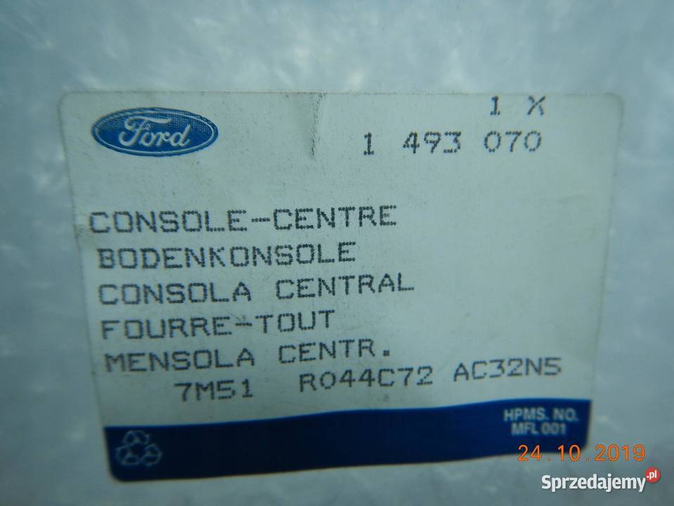 OSŁONA TAPICERKA TUNELU PRAWA FORD C 0710 ASO