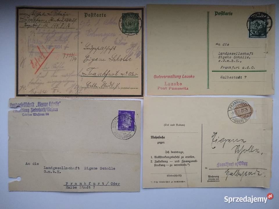 Karty pocztowe z początku XX w 10 wielkopolskie Poznań