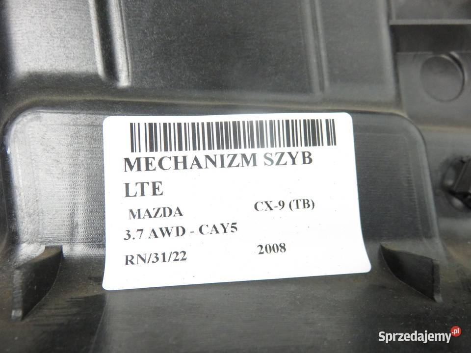PODNOŚNIK SZYBY LEWY TYLNY MAZDA CX9 TD117397X osobowe