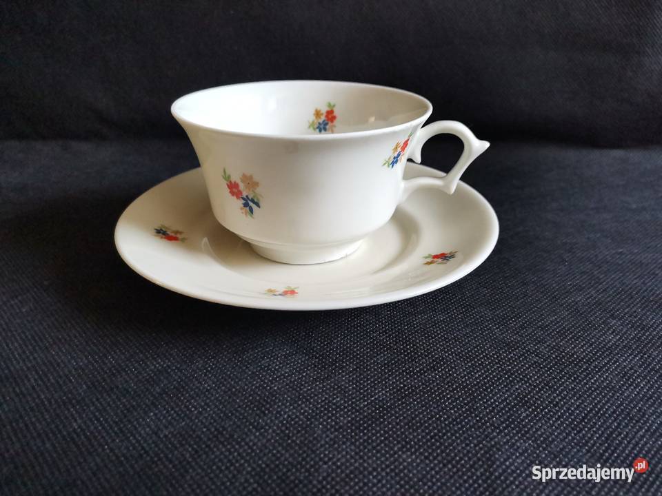 Stara filiżanka Łucja porcelana Giesche Art Deco Porcelana i szkło Katowice