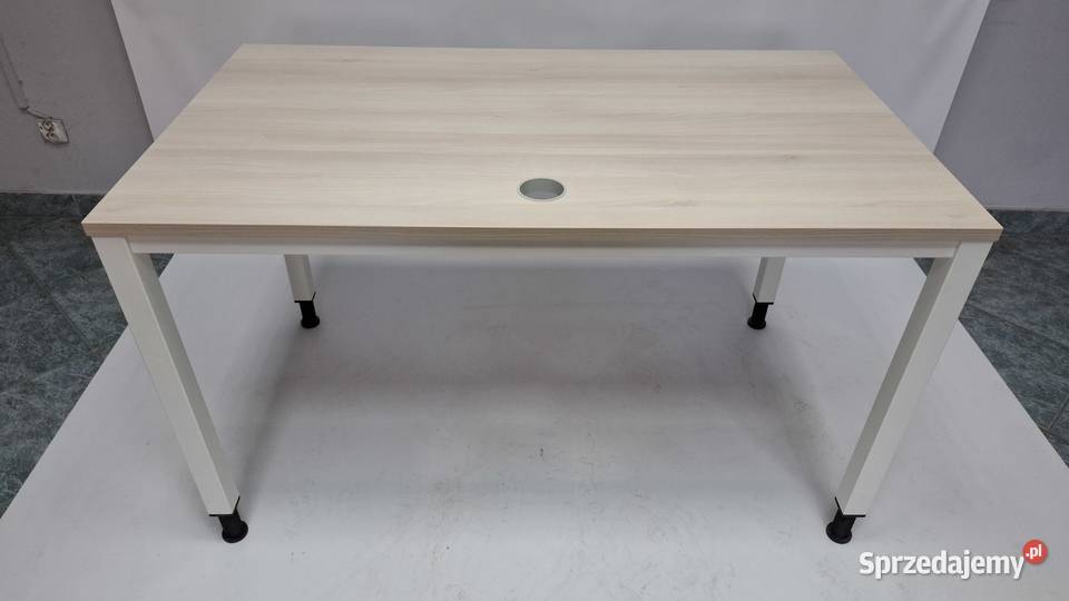 Biurko proste Balma 140x80 biała rama duża ilość Poznań sprzedam