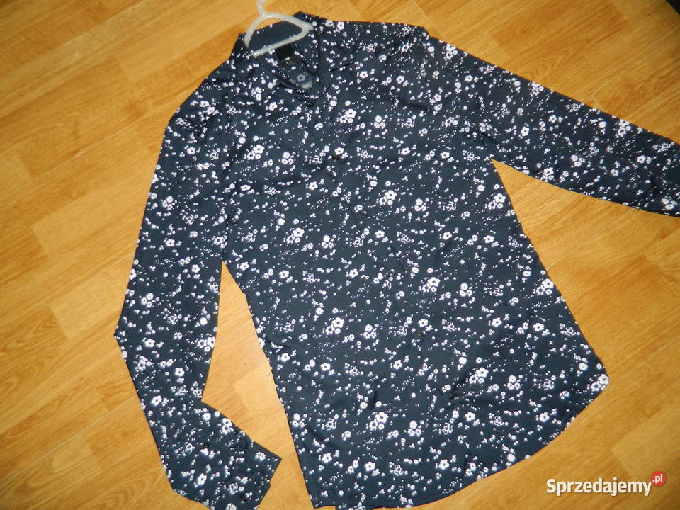 HM slimfit męska koszula kwiaty M Trzebinia