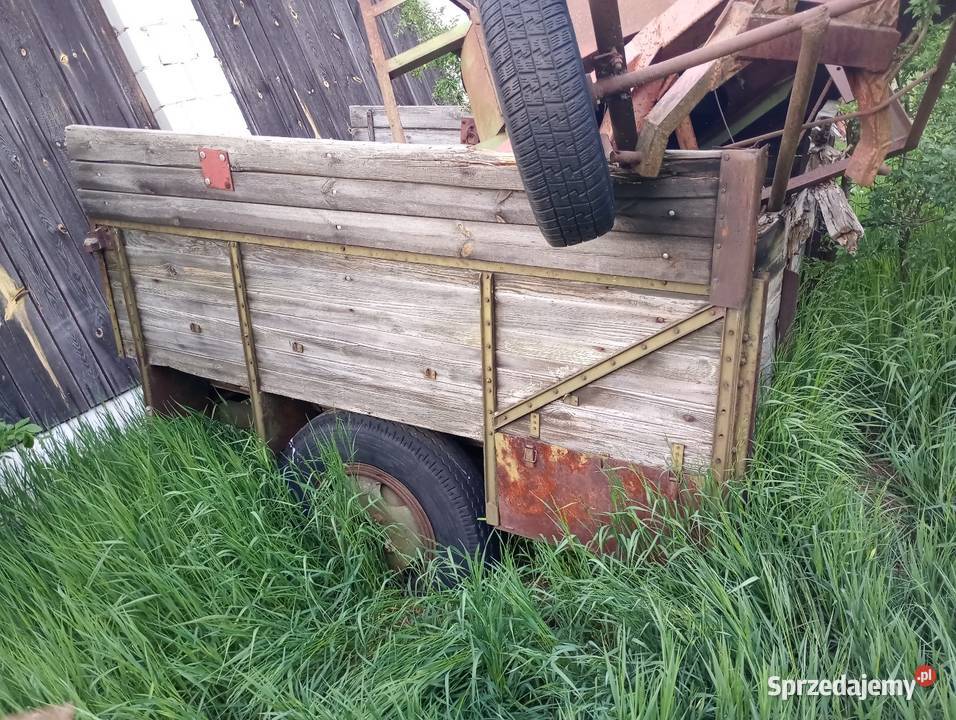 Przyczepa rolnicza dwukółka Pionki