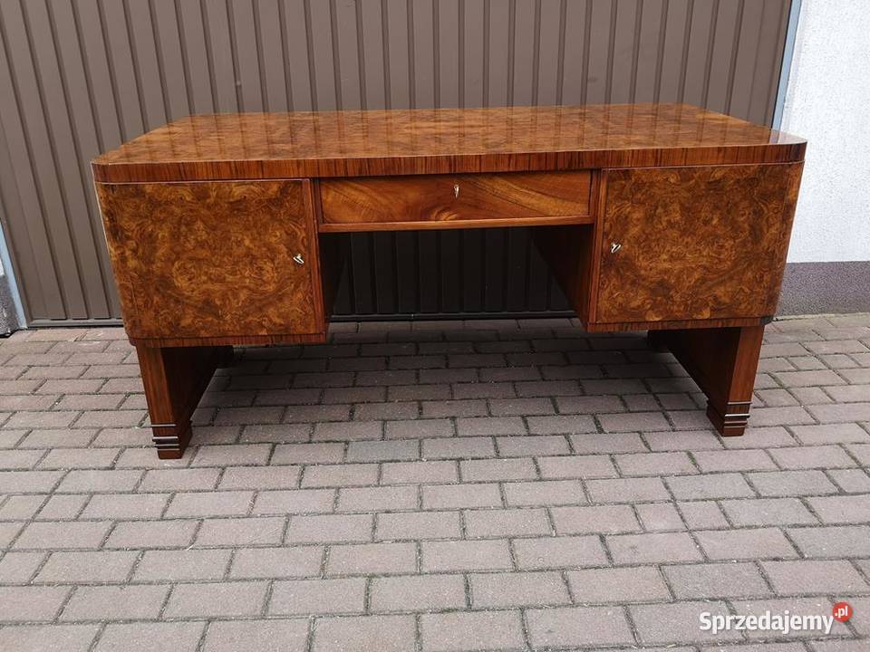 Biurko ARTDECO Orzech Unikat Politura Stare Swarzędz