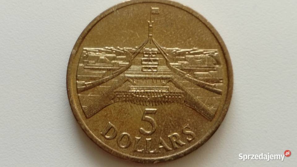 Moneta 5 dolarów 1988 r Parlament Australia Mosina