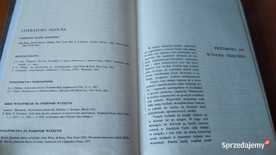Wstęp do fizyki ciała stałego Kittel Książki naukowe i popularnonaukowe