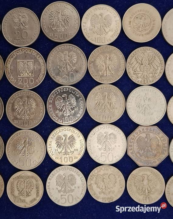 Zestaw Monet 45 sztuk PRL śląskie