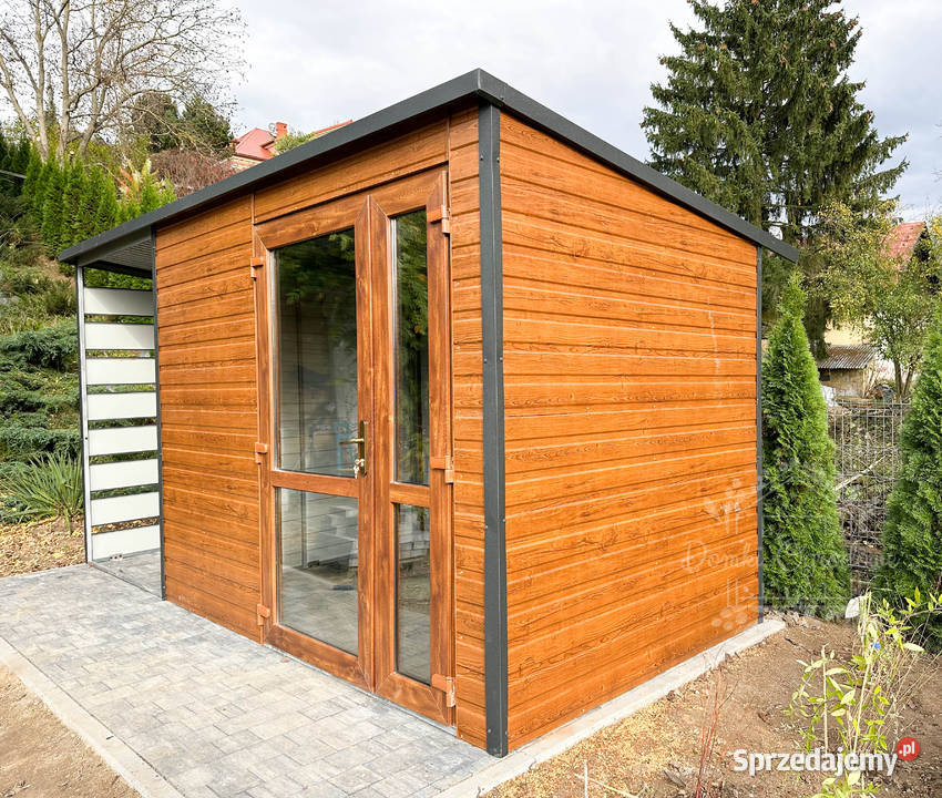 SCHOWEK DOMEK OGRODOWY 25m x 2m wiata 13m spad w Ciechanów