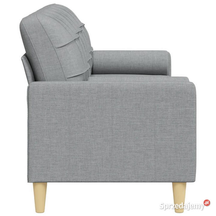 3osobowa sofa z poduszkami jasnoszara 210 obita Warszawa sprzedam