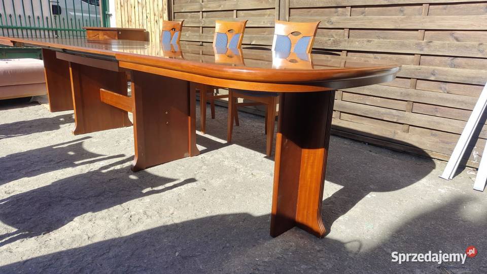 Stół KLOSE rozkładany duży do 360 6 krzeseł