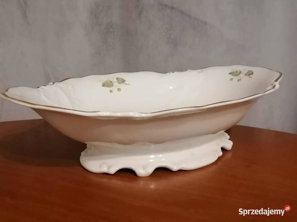 Duży Półmisek Owalny Róża Wałbrzych PRL