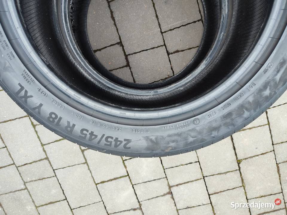 Opona pojedyńcza 245 45r18 continental Samochodowe małopolskie Gorlice