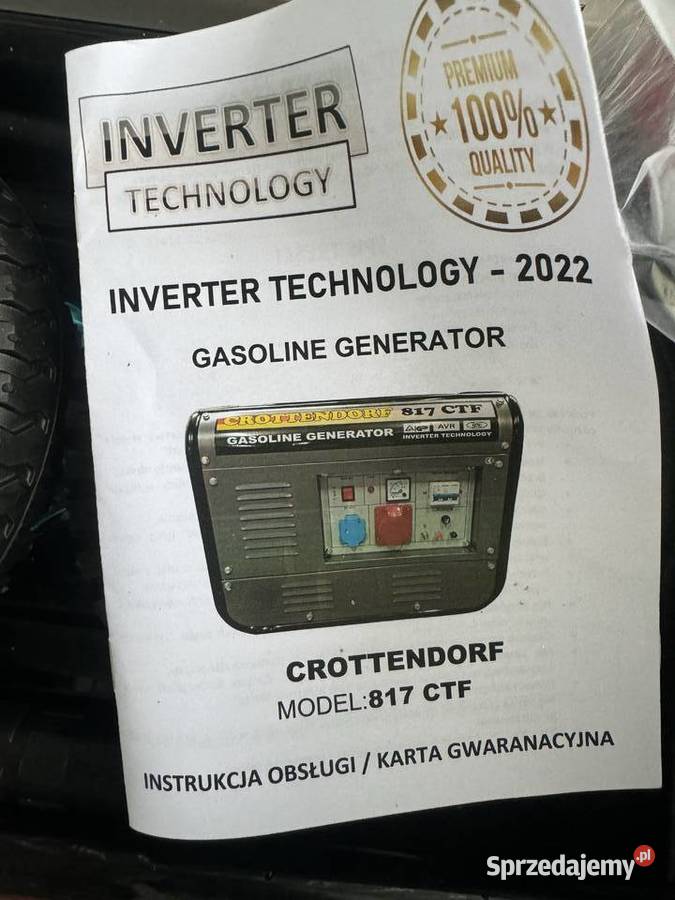 Agregat prądotwórczy CROTTENDORF 817 CTF kujawsko-pomorskie Inowrocław
