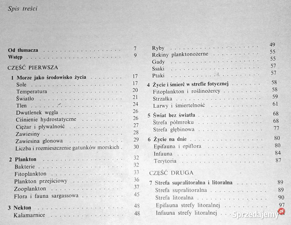 Życie w morzu Gunnar Thorson lubelskie