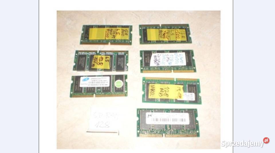 Pamięć ram sdramddr1 256mb12864 laptop Olkusz