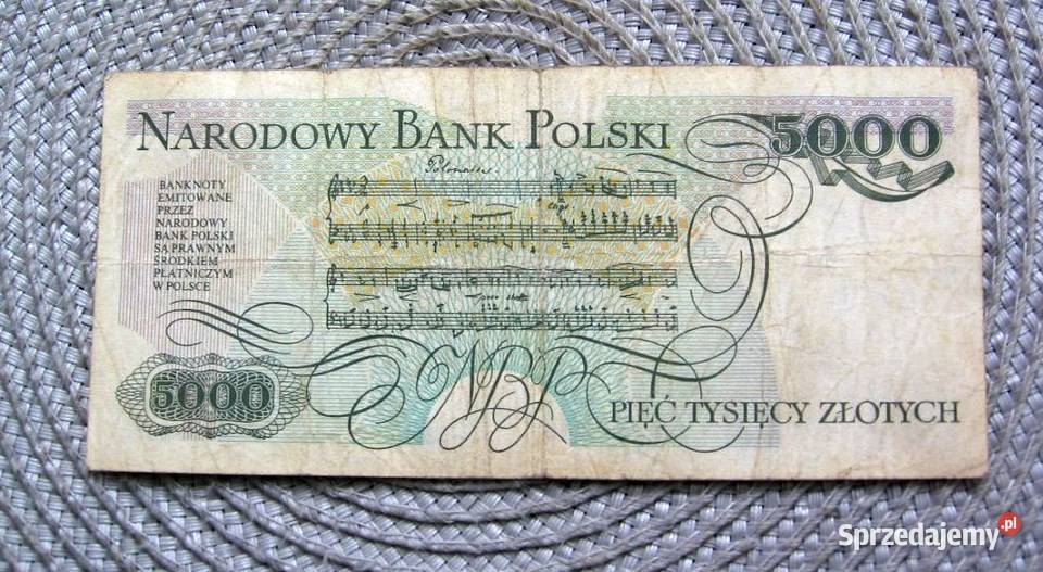 Polska 5000 1986r Seria BD Chopin