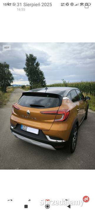 Renault Captur TCe 90 INTENS 2021r model z 2022 tempomat Dzierżoniów sprzedam