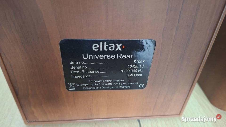 ELTAX Universe Rear Kolumny Głośnikowe Monitory