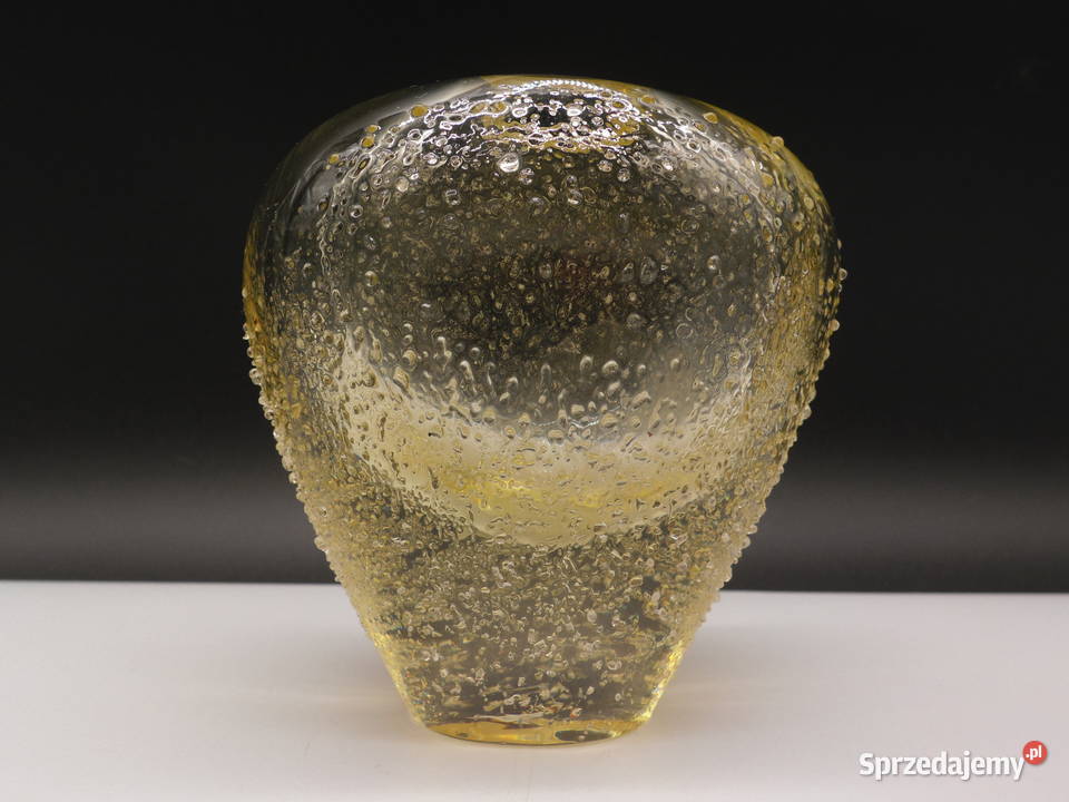 Wazon szklany Miloslav Klinger Zelezny Brod Raszków