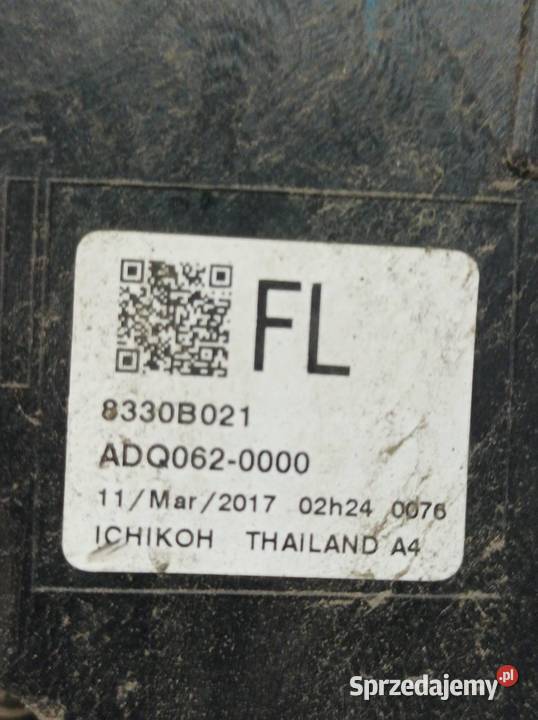 LAMPA TYŁ LEWA LIFT FL EU 8330B021 Mitsubishi świętokrzyskie sprzedam