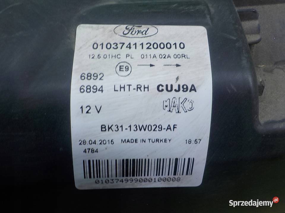 FORD TRANSIT MK8 VIII 22 TDCI 15r lampa prawa Suków