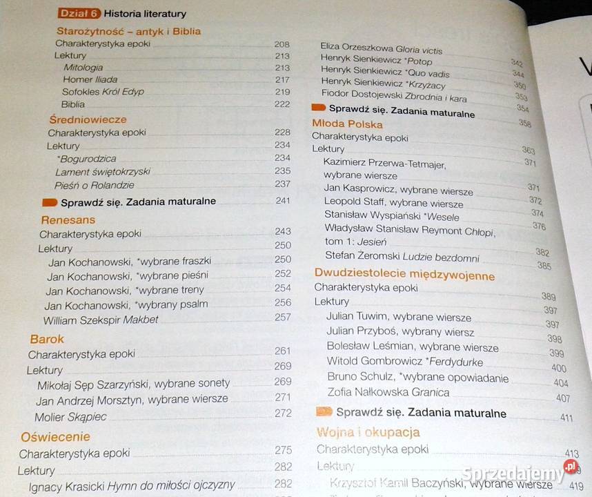 Teraz matura Język polski Vademecum z zadaniami Pozostałe Kultura i Rozrywka
