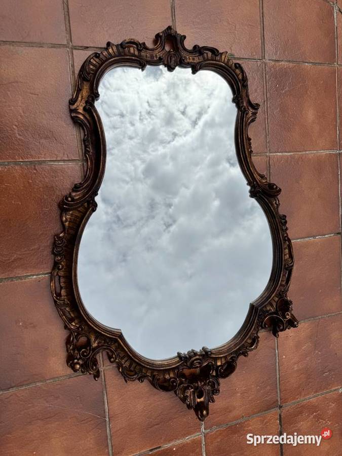 Lustro stylowe w ozdobnej ramie ścienne toaletka mazowieckie Garwolin