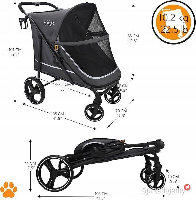 MY DUQUE OSŁONA PRZECIWDESZCZOWA XL DO WÓZKA PSA Myszyniec