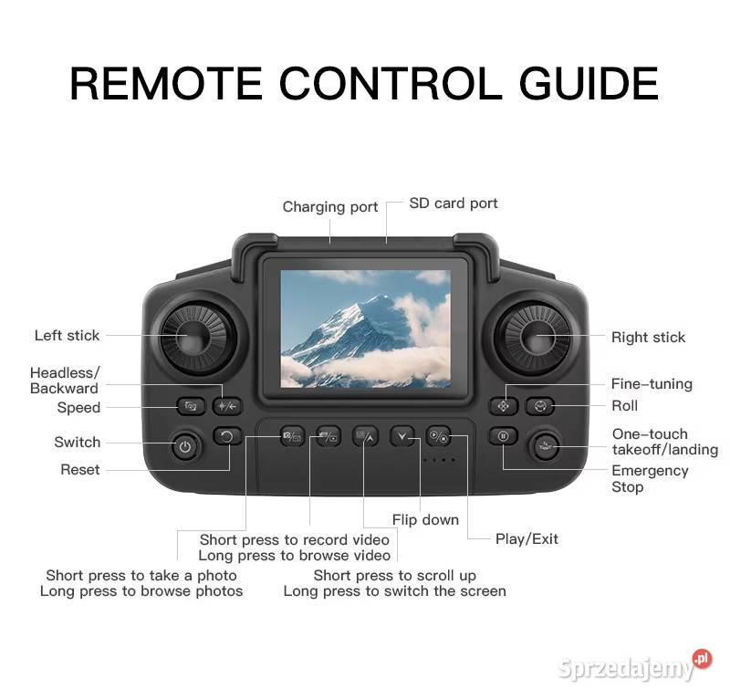 Dron KF600 WiFi FPV LCD 24 fotografia lotnicza Bydgoszcz