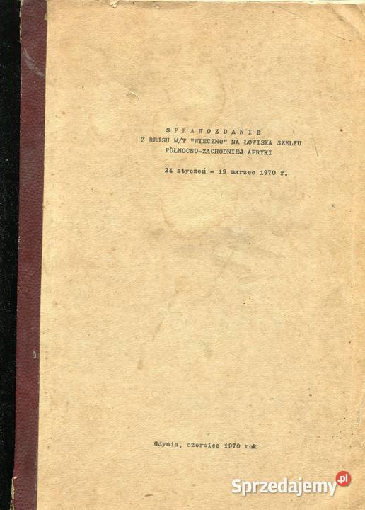 Sprawozdanie z rejsu MT Wieczno na łowiska Szczecin