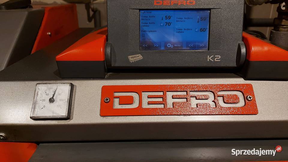 Sprzedam piec Defro AKM duo 19 KW ekogroszek Piece i kominki Zakrzów