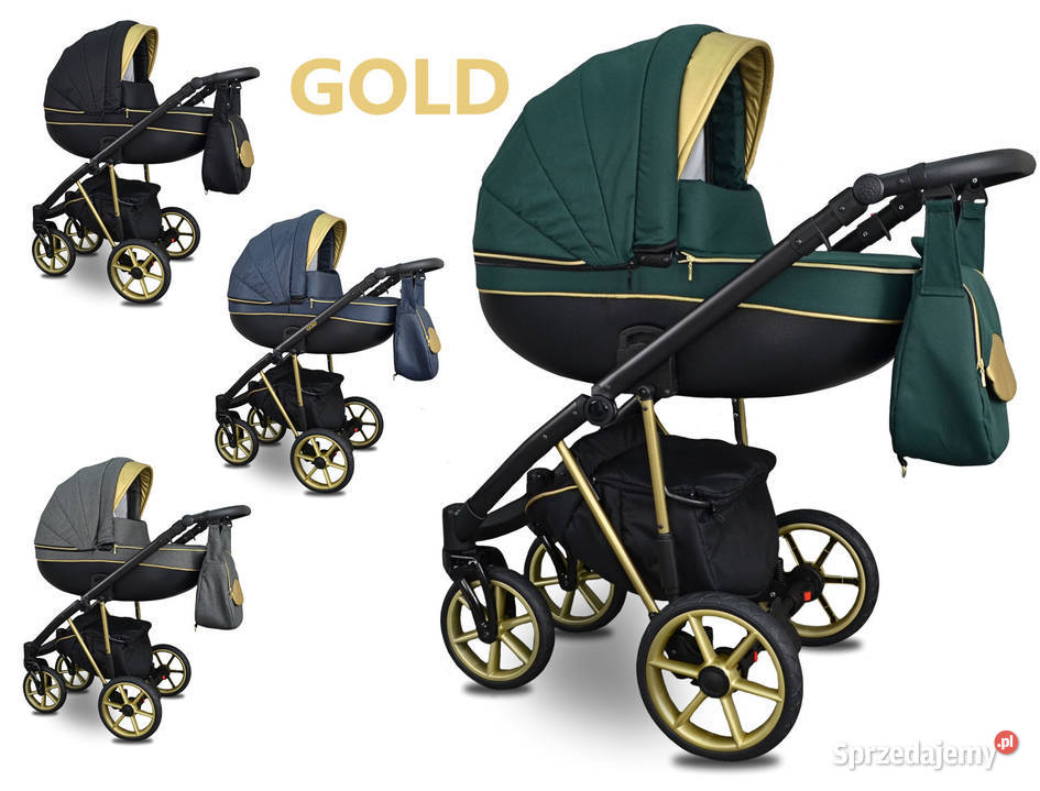NOWY Złoty Wózek Dziecięcy Fabero Gold 3w1 Aluminium mazowieckie Warszawa